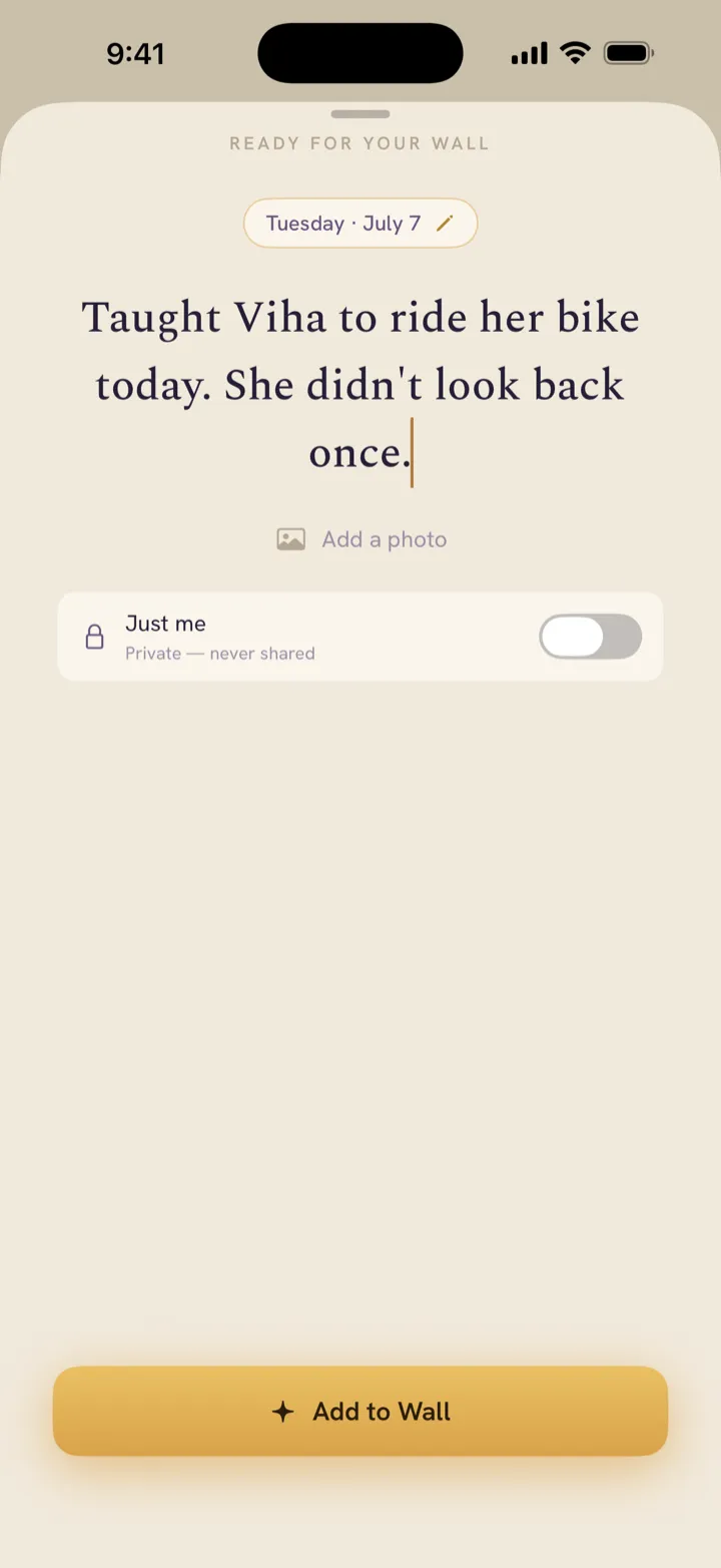 One sentence, and it’s kept