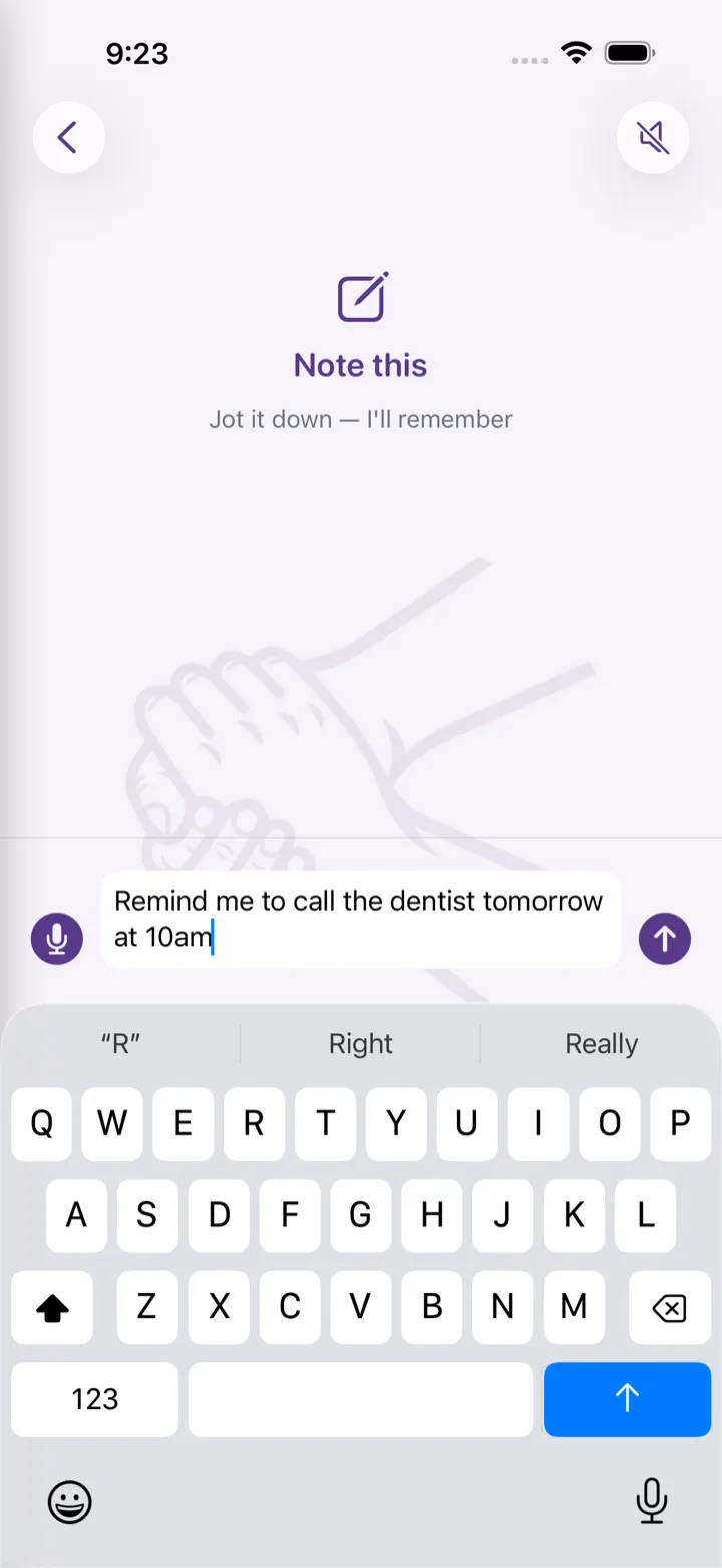 Talk to it like a friend