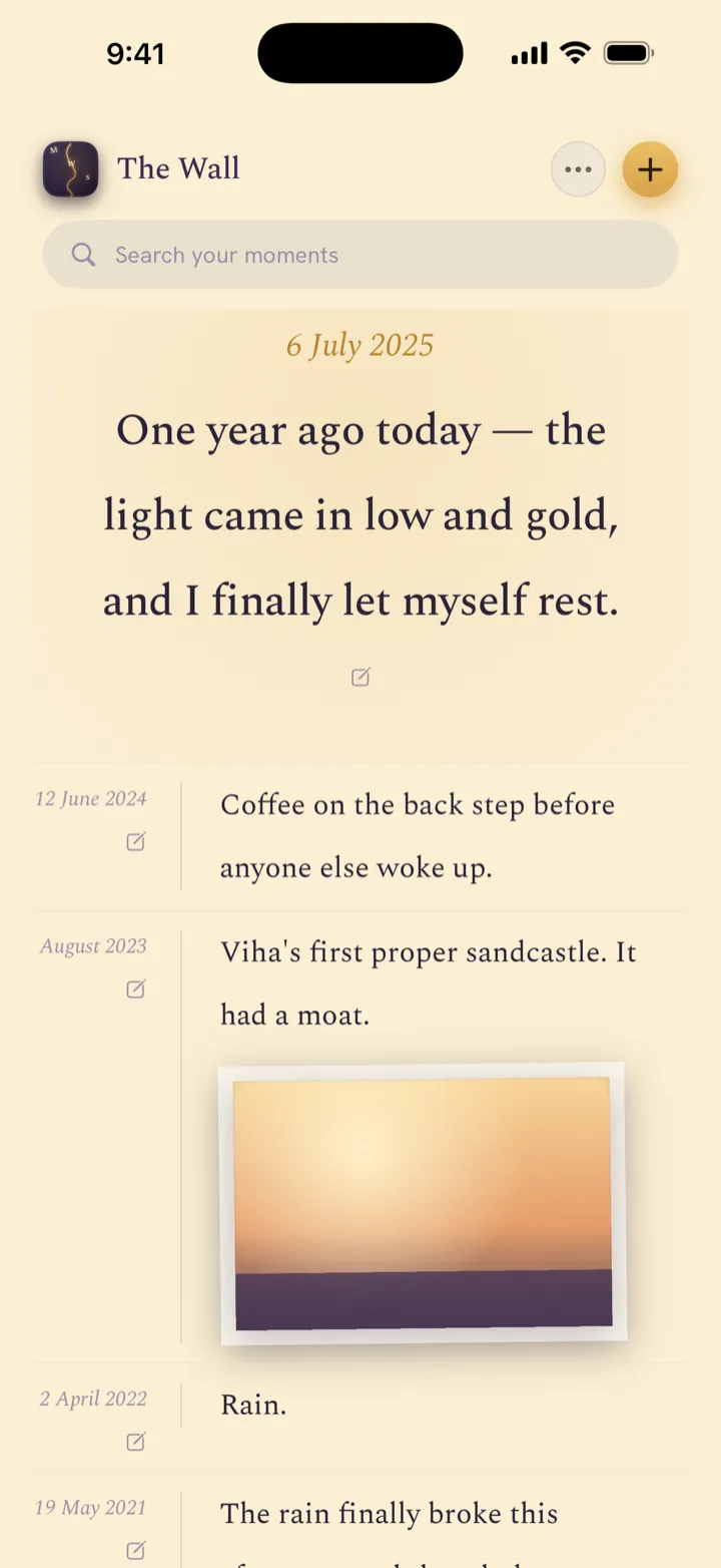 Moments, with your photos
