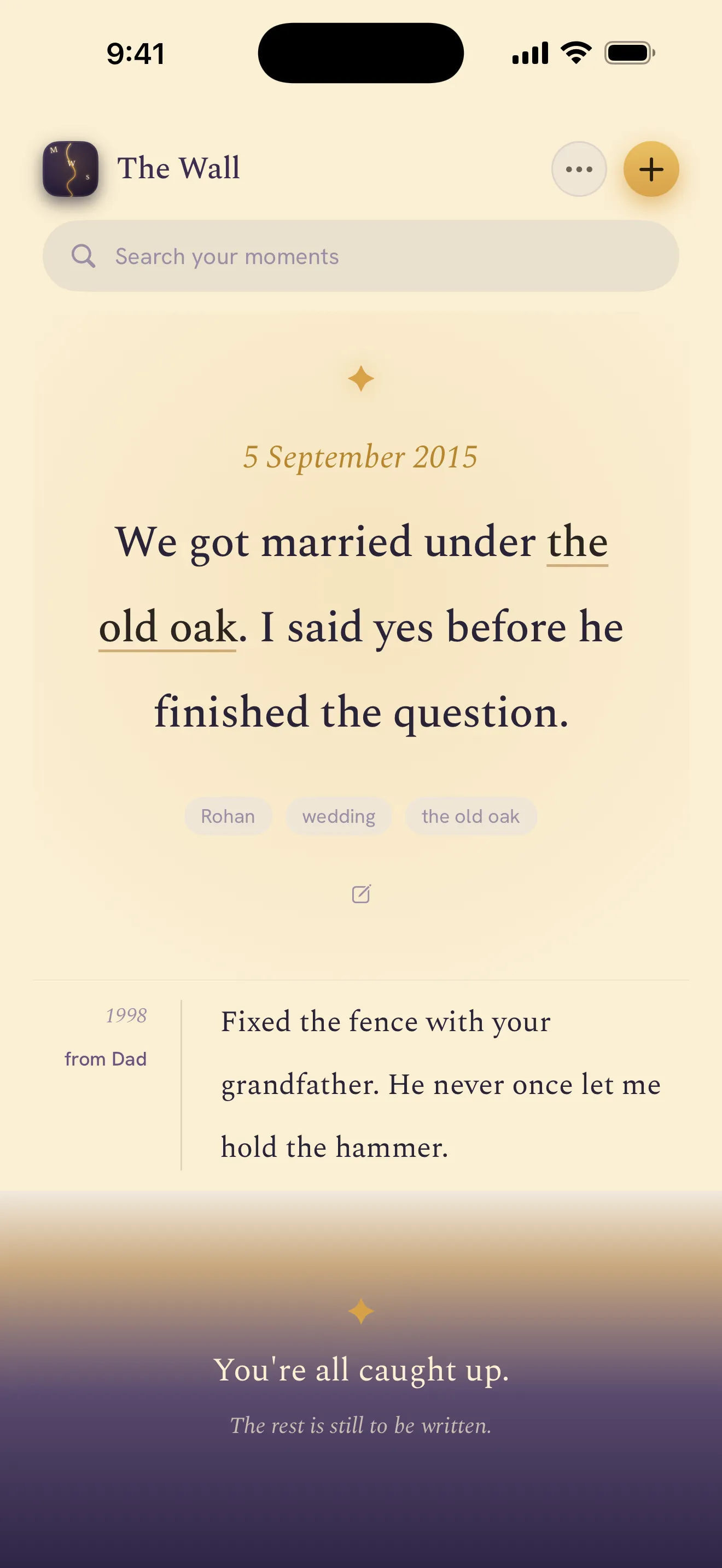 The firsts, marked
